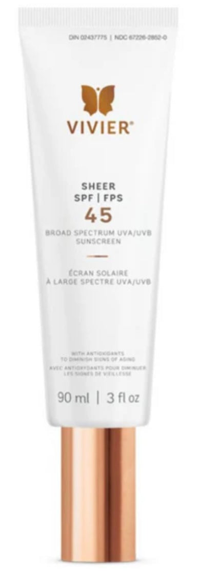 Vivier Sheer Broad Spectrum SPF 45