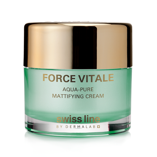 Swiss Line by Dermalab, Force Vitale, AQUA-PURE MATTIFYING CREAM, Accent on Beauty