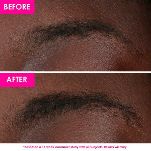 GrandeBrow Brow Enhancing Serum - Before and After - Dark Skin