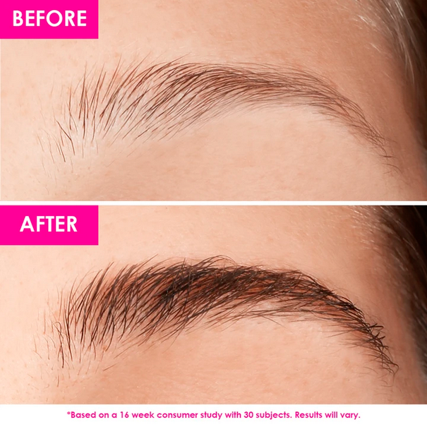 GrandeBrow Brow Enhancing Serum Before and After - Light Skin