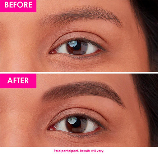 GrandeBrow-Fill Volumizing Brow Gel with Fibers & Peptides - Before and After